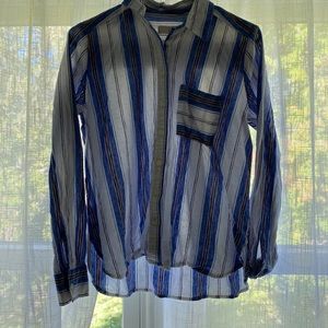 Loft Button-down Shirt, XS, Striped